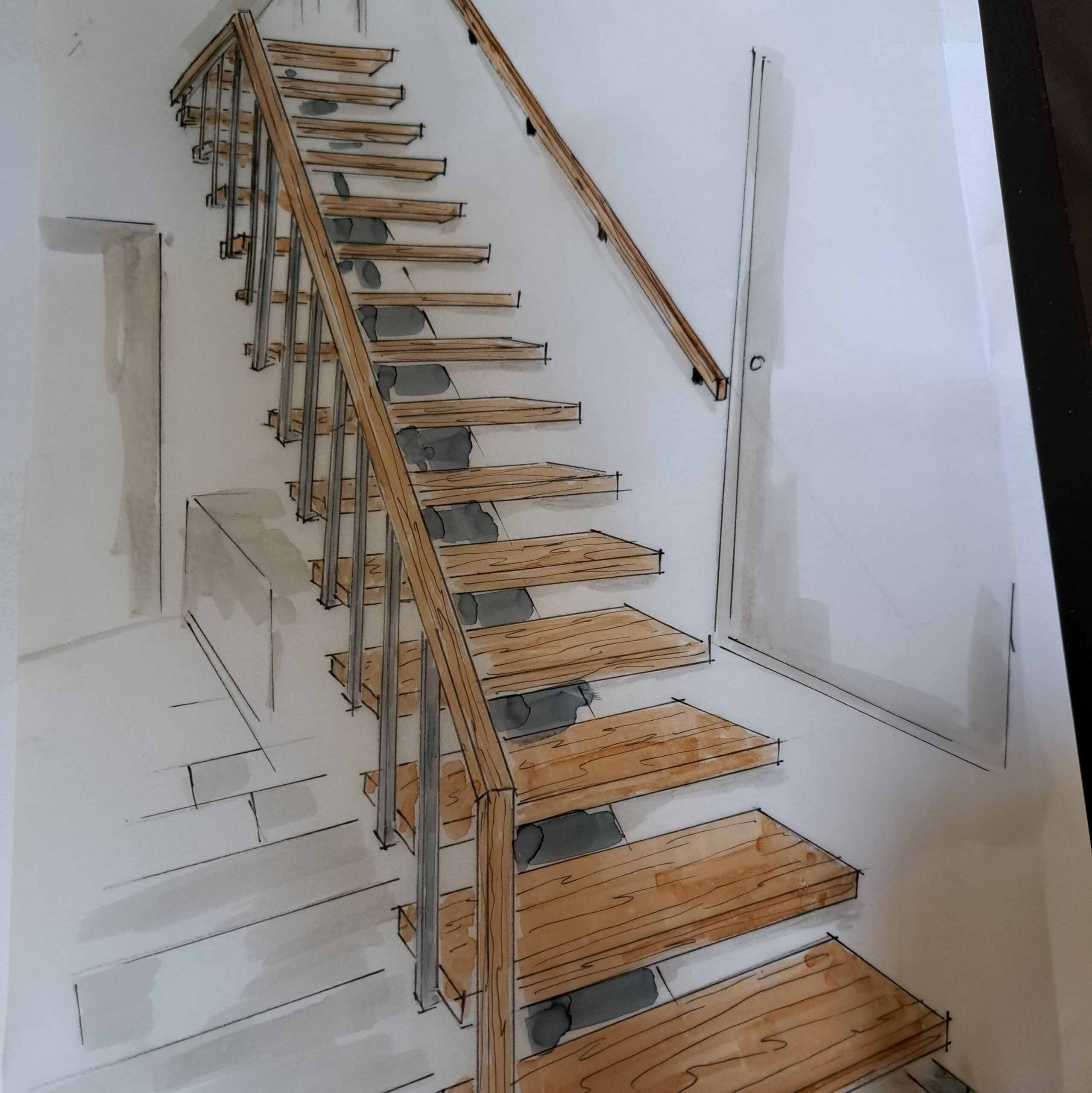 Planung Holztreppe